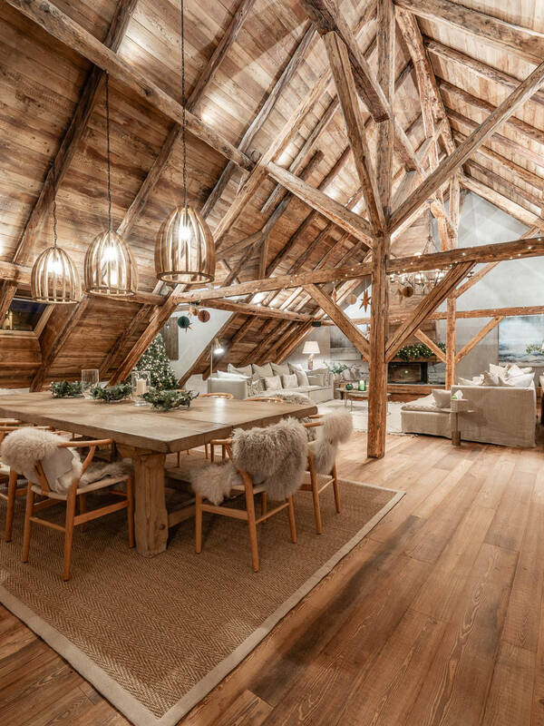 Ski Chalet Open Plan Living Area